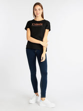 Carica l&#39;immagine nel visualizzatore di Gallery, FREDDY - T-Shirt in Jersey Leggero con Stampa Lucida Rame
