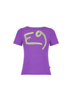 Carica l&#39;immagine nel visualizzatore di Gallery, E9 Enove B One - T-shirt bambina con stampa logo MALVA Viola
