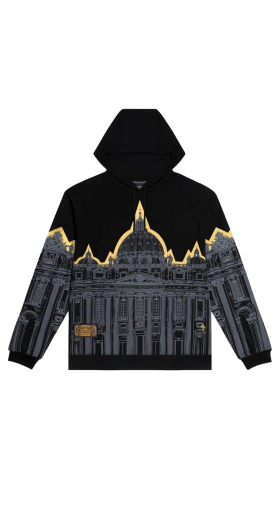 Dolly Noire Bench San Pietro Hoodie Felpa Uomo sw083-sn 01 Black Gray (S)