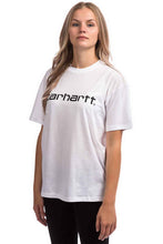 Carica l&#39;immagine nel visualizzatore di Gallery, CARHARTT WIP W&#39; Script Donna T-Shirt Manica Corta Logo L
