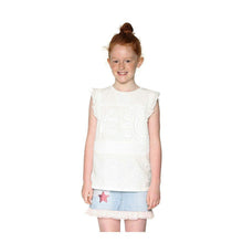 Carica l&#39;immagine nel visualizzatore di Gallery, Desigual T-Shirt Bambina TS Carolina 18SGTK25 Smanicato 11/12 Bianco
