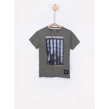 Carica l&#39;immagine nel visualizzatore di Gallery, Tiffosi Raw 10021646 T-Shirt Bambino Manica Corta Verde con Stampe Surf
