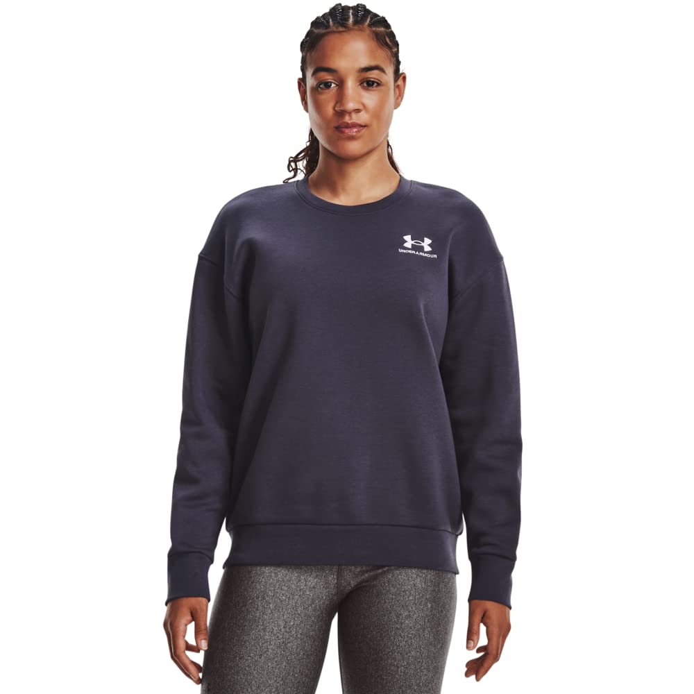 Under Armour Women's UA Essential Fleece Crew Top in Pile Donna