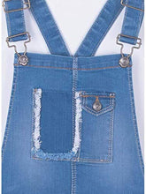 Carica l&#39;immagine nel visualizzatore di Gallery, Tiffosi Durga 10020898 Salopette da Bambina in Jeans Blu Denim
