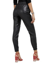 Carica l&#39;immagine nel visualizzatore di Gallery, Guess Pantalone Donna Letizia Jogger Ecopelle Nero E22GU56 W1YB98WE0C0
