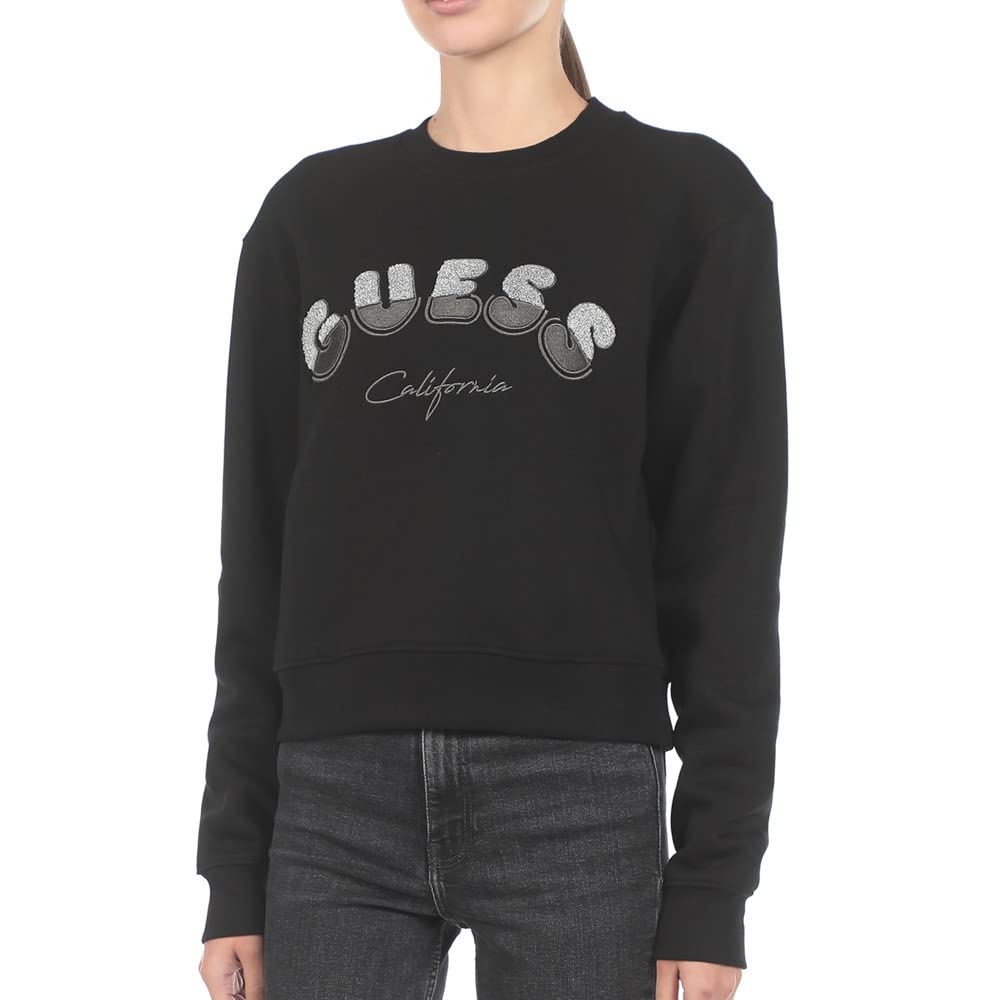 GUESS Felpa Nero Donna Rutha