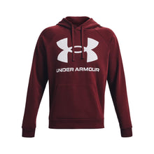 Carica l&#39;immagine nel visualizzatore di Gallery, Under Armour Felpa con cappuccio da uomo Rival in pile con logo

