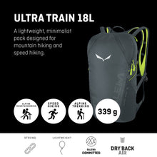 Carica l&#39;immagine nel visualizzatore di Gallery, SALEWA Ultra Train 18 Bp Zaino Unisex - Adulto (Pacco da 1)
