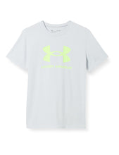 Carica l&#39;immagine nel visualizzatore di Gallery, Under Armour Maglietta a maniche corte con logo sportivo da ragazzo
