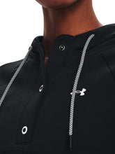 Carica l&#39;immagine nel visualizzatore di Gallery, Under Armour Fleece Women&#39;s Mesh Hoodie-Black-S
