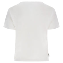 Carica l&#39;immagine nel visualizzatore di Gallery, FREDDY - T-Shirt Cropped con Grafica MOV Strass E Nero Lucido
