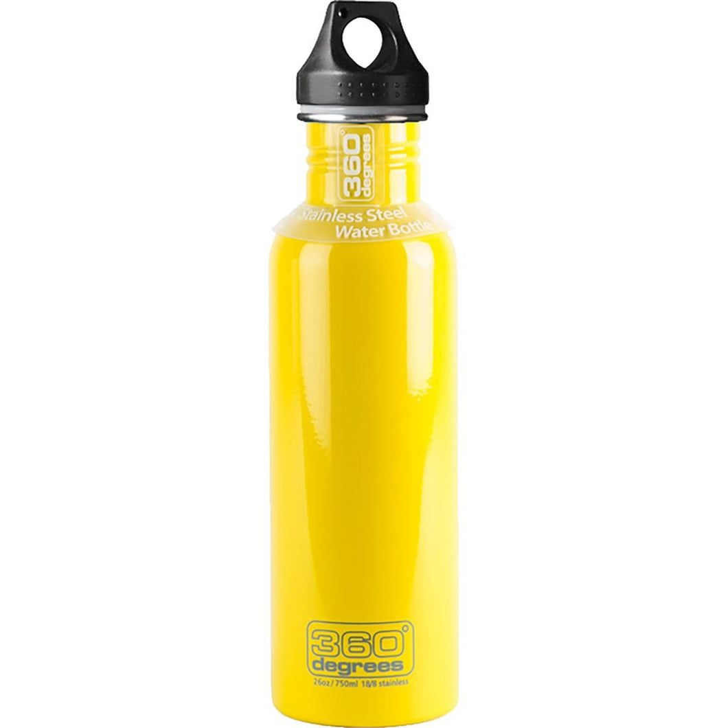 360 Degrees Stainless Steel Drink Bottle 750 ml, Yellow, 750ml