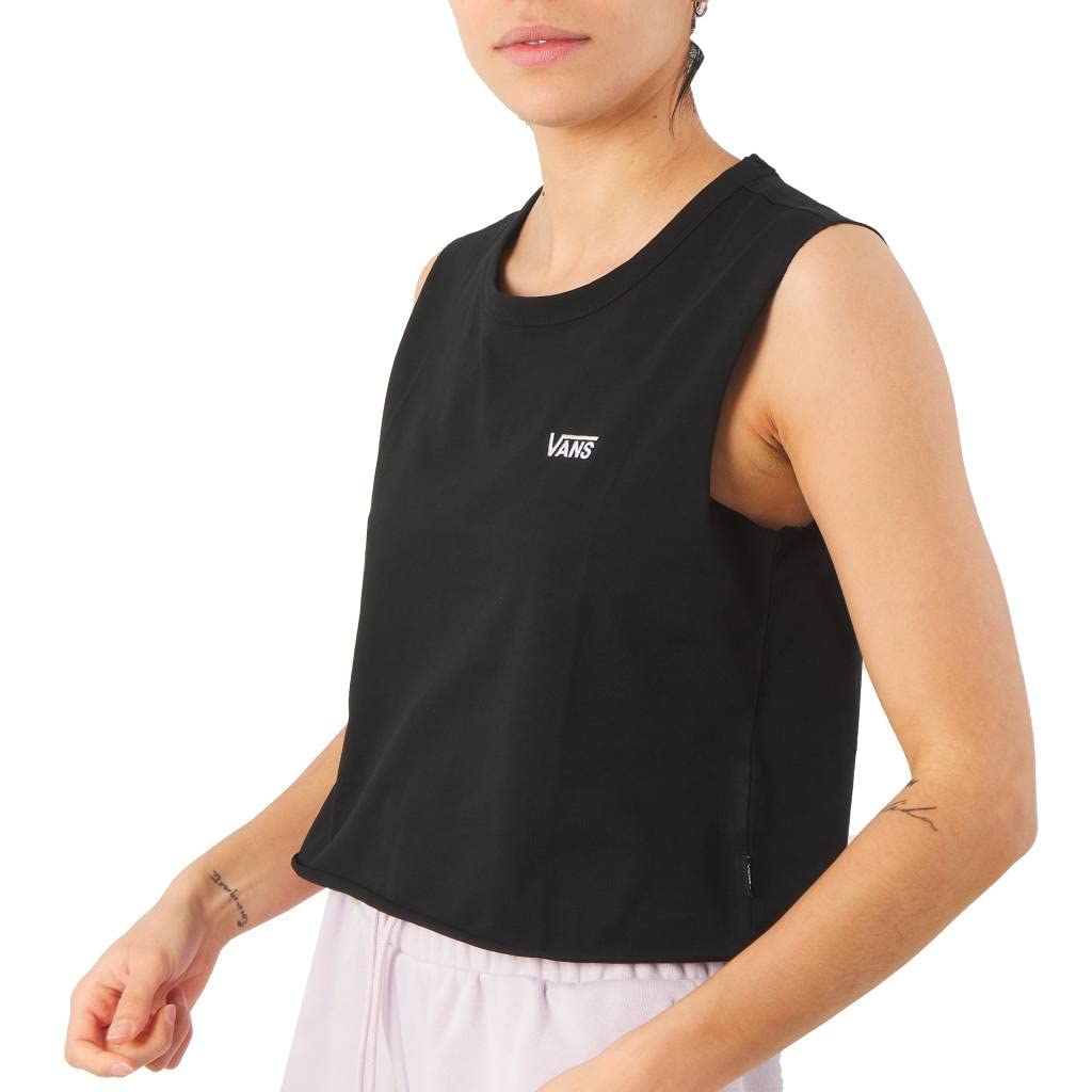 Vans Canotta Donna WM Junior V Muscle Crop Black VN0A4DNGBLK