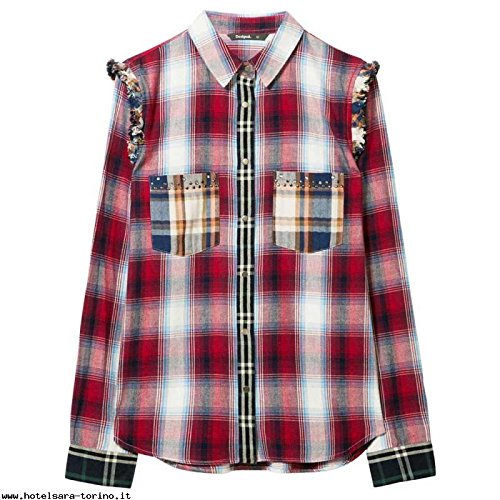 Desigual Cam Cristina 17WWCW15 Long-sleeved checked shirt