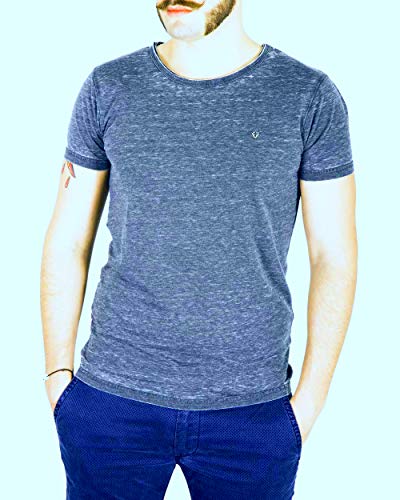 Fifty Four Guxim t-Shirt Uomo Collo Giro Blu