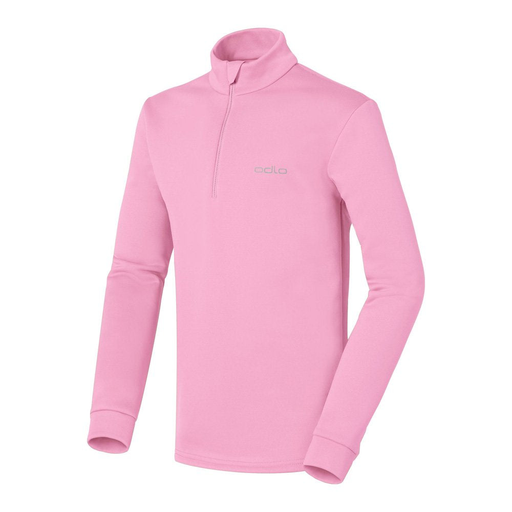 Odlo, Maglietta Sportiva Bambina, 1/2 Zip, Modello: Ultra, Rosa (winterrose), 116 cm