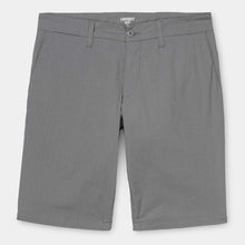 Carica l&#39;immagine nel visualizzatore di Gallery, CARHARTT WIP Sid Short - Poplin Shiver Bermuda Pantalone Corto da Uomo in Cotone elsticizzato Grigio
