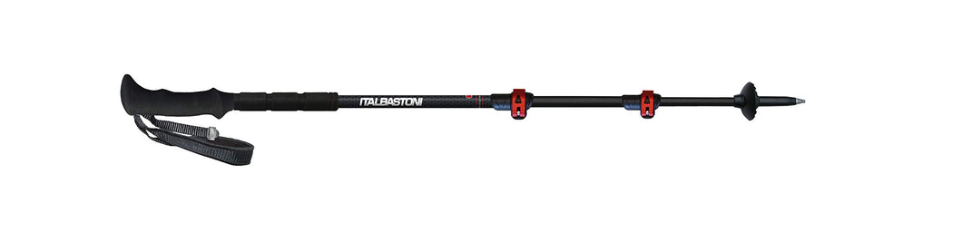 Italbastoni Bastoncino Alpinist QLS Tre sezioni QuickLock Plus - Tour Expert, Trekking
