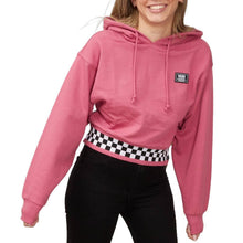 Carica l&#39;immagine nel visualizzatore di Gallery, Vans Felpa da Donna con Cappuccio Boom Boom Check Rosa Codice VN0A7YKFBEL
