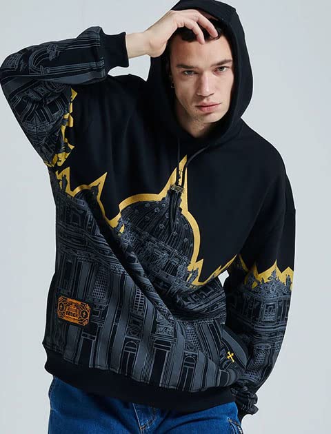 Dolly Noire Bench San Pietro Hoodie Felpa Uomo sw083-sn 01 Black Gray (M)