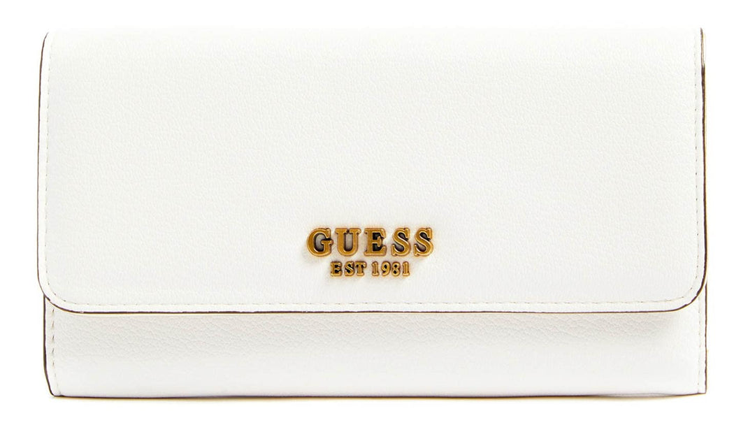 GUESS Kristle SLG Pocket Trifold Ivory