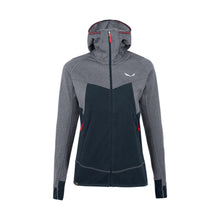 Carica l&#39;immagine nel visualizzatore di Gallery, SALEWA Puez Hybrid Polarite Hooded Fleece, Felpa Donna, Blu (Navy Blazer Melange), 36
