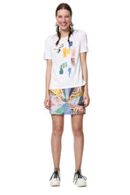 Carica l&#39;immagine nel visualizzatore di Gallery, Desigual T-Shirt Donna Modello Canterbury Bianco
