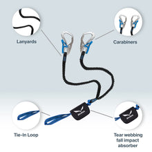Carica l&#39;immagine nel visualizzatore di Gallery, Salewa Ergo Core Via Ferrata Set, Unisex adulto, Argento (Silver/Royal Blue), Taglia Unica
