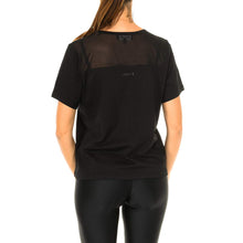 Carica l&#39;immagine nel visualizzatore di Gallery, Abasic Desigual Maglietta t-Shirt Donna Biologica Love con trasparenza - Black
