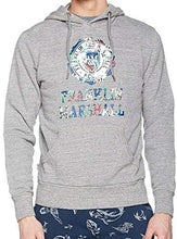 Carica l&#39;immagine nel visualizzatore di Gallery, Franklin &amp; Marshall Felpa Uomo con Cappuccio, Sport Grey Melange Logo colorato Taglia XXXL
