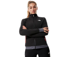 Carica l&#39;immagine nel visualizzatore di Gallery, The North Face Giacca Elasticizzata Donna SPEEDTOUR Giacca Antivento con Fleece Interno Nera Black
