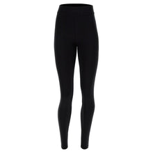 Carica l&#39;immagine nel visualizzatore di Gallery, FREDDY - Leggings in Felpa Garzata con Micro Logo Effetto Strass
