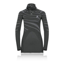Carica l&#39;immagine nel visualizzatore di Gallery, Odlo Suw with Facemask L/S Performance Blackcomb, Maglietta. Donna
