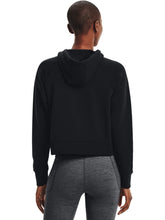 Carica l&#39;immagine nel visualizzatore di Gallery, Under Armour Fleece Women&#39;s Mesh Hoodie-Black-S
