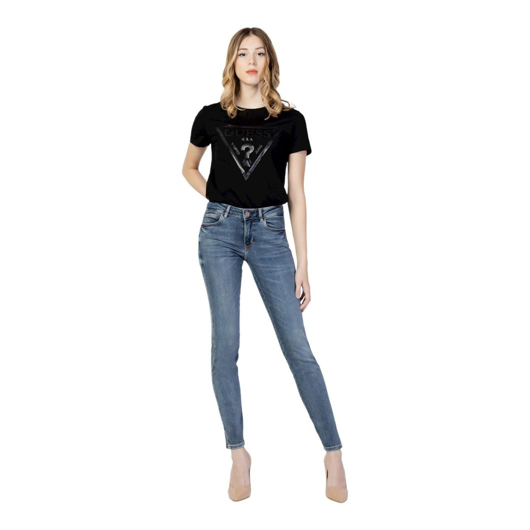 Guess Donna Pantaloni Jeans 5 Tasche Curve X W2YAJ2D4Q02 44 Blu CARRIE MID. CMD1