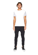 Carica l&#39;immagine nel visualizzatore di Gallery, NENA &amp; PASADENA Flight Pants Jet Black Pantalone Ragazzo, Cavallo sceso e Polsino (W28)
