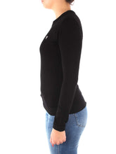 Carica l&#39;immagine nel visualizzatore di Gallery, Guess Maglia Stretch Donna Girocollo, Manica Lunga, vestibilità Regular. Black Nero (S)
