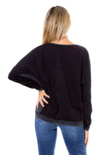 Carica l&#39;immagine nel visualizzatore di Gallery, Desigual Felpa Donna Nero Sweat Want More 19wwsk33 2000
