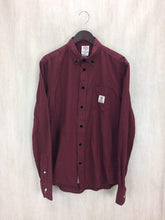 Carica l&#39;immagine nel visualizzatore di Gallery, Franklin and Marshall Camicia Uomo Manica Lunga a Quadri Rosso Neri XL
