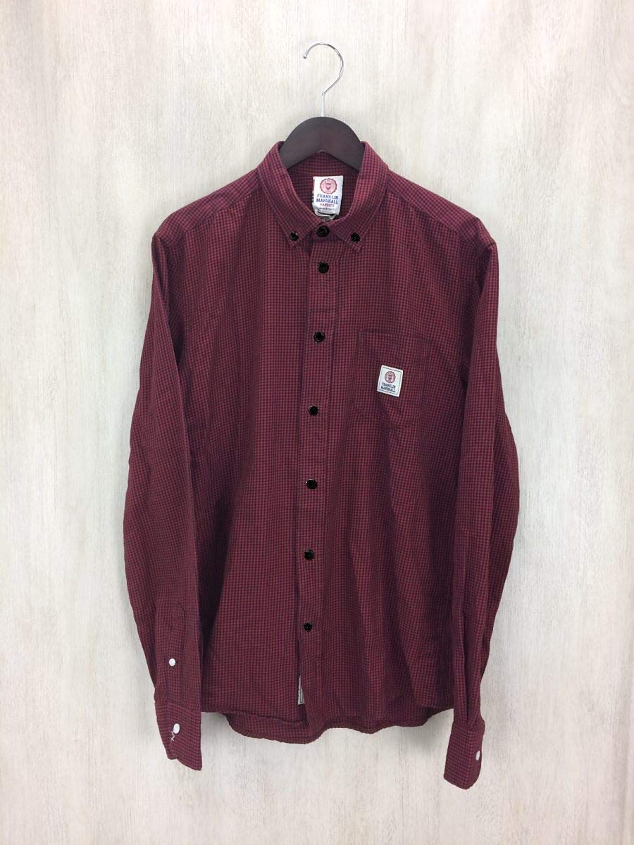 Franklin and Marshall Camicia Uomo Manica Lunga a Quadri Rosso Neri XL