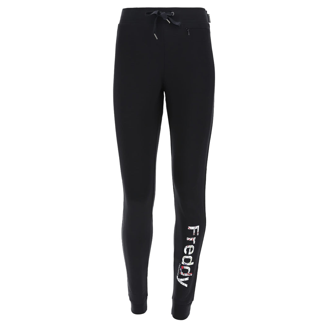 FREDDY - Pantaloni Sportivi con Stampa Floreale E Taschino Zippato
