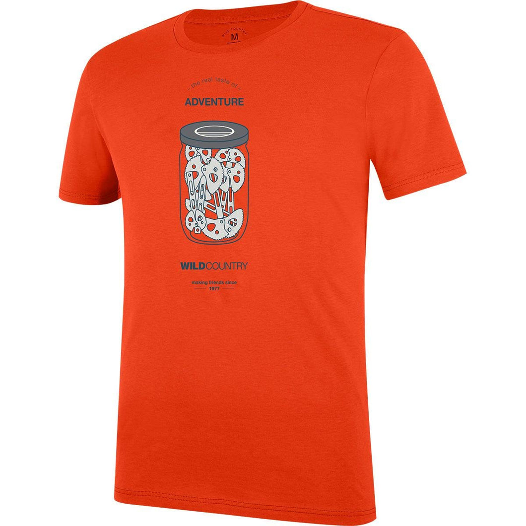 Wild Country Maglietta Flow Graphic Uomo, Rosso, L