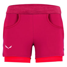 Carica l&#39;immagine nel visualizzatore di Gallery, SALEWA Pantaloncino Elasticizzato e Leggero Agner Durastretch, Rose Red, 128 cm
