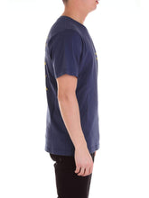 Carica l&#39;immagine nel visualizzatore di Gallery, Franklin &amp; Marshall Jersey Round Neck T-Shirt Uomo Blu Navy Cotone (L)
