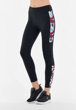 Carica l&#39;immagine nel visualizzatore di Gallery, FREDDY - Leggings 7/8 Vita Alta Bande Laterali A Fantasia Floreale
