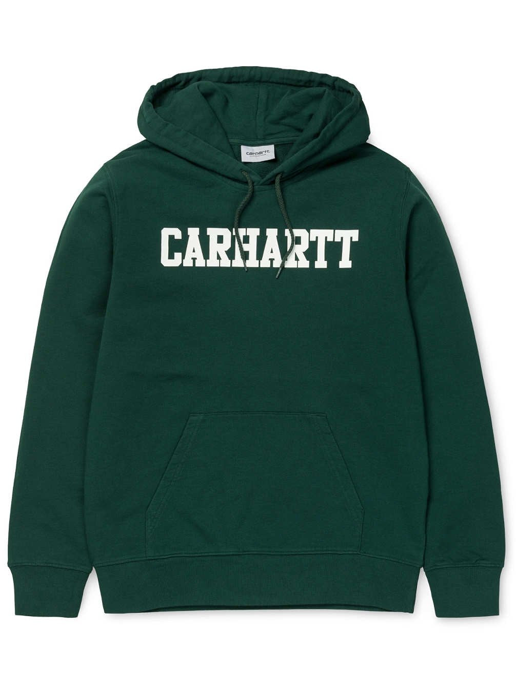 Carhartt Hooded College, Felpa Uomo Logo, Tasmania/White XS