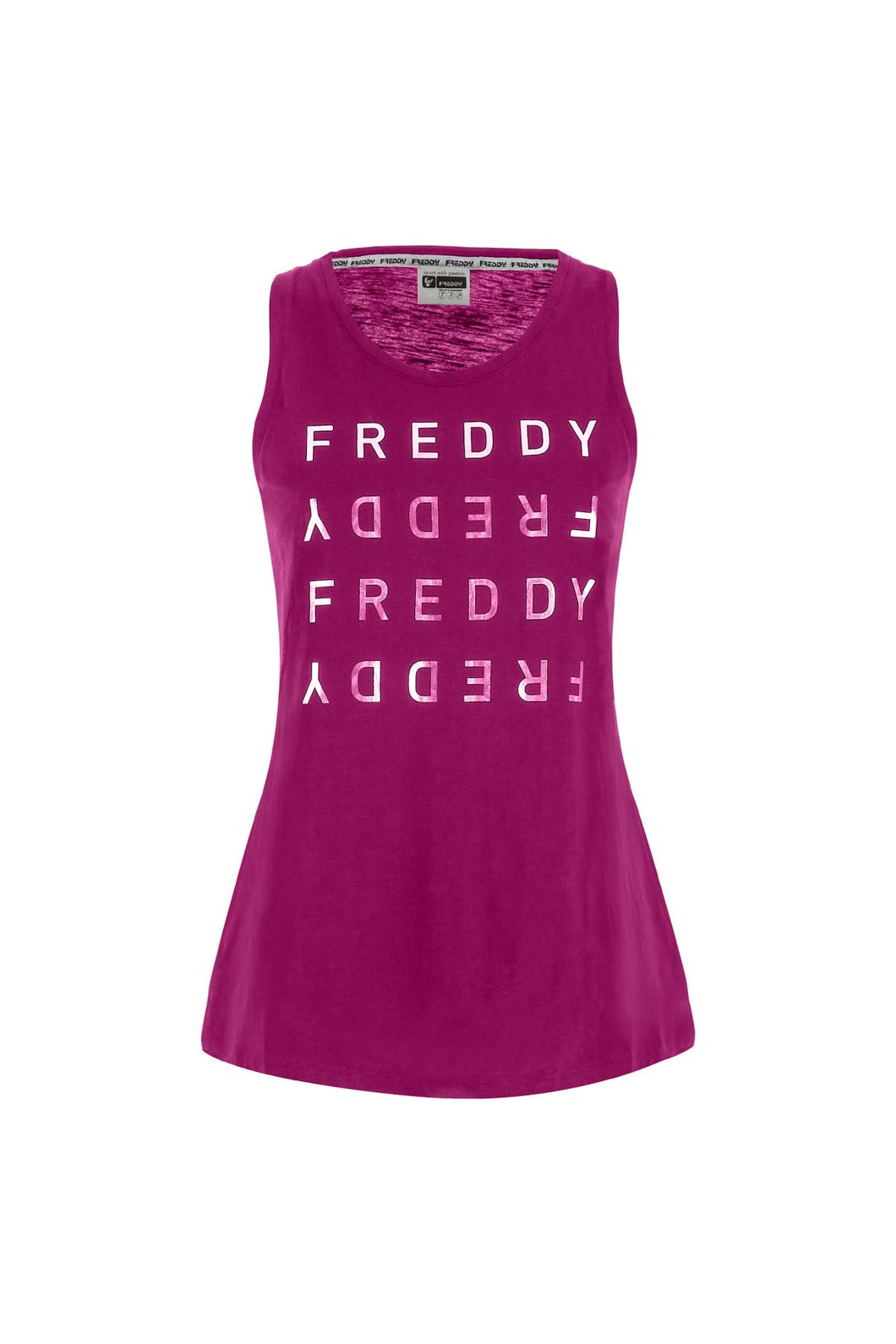 FREDDY S9WBCK3 Canotta in Cotone Donna Viola