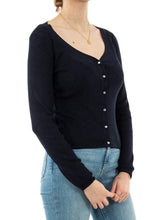 Carica l&#39;immagine nel visualizzatore di Gallery, Guess Maglione Ester Donna Cardigan con Bottoncini Brillanti Blu
