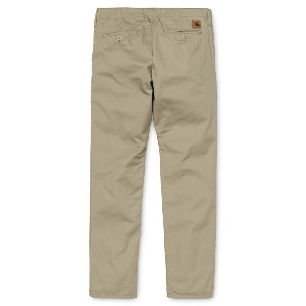 CARHARTT WIP Club Pant Pantaloni Lunghi da Uomo Cotton Leather Rinsed