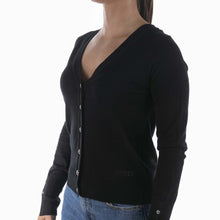 Carica l&#39;immagine nel visualizzatore di Gallery, Guess W2YR33Z2V62 JBLK MAGLIONCINO ZENA CARDI NERO

